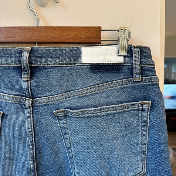 RE/DONE 70s Stove Pipe Straight Leg Comfort Stretch Jeans, size 31 - Picture 5 of 7